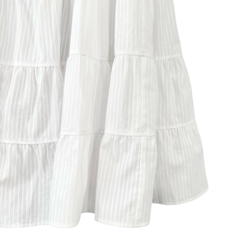 NWT Paloma Wool Long Etoile - White Cotton Blend Gathered Midi Maxi Skirt sz 38 - Picture 6 of 16
